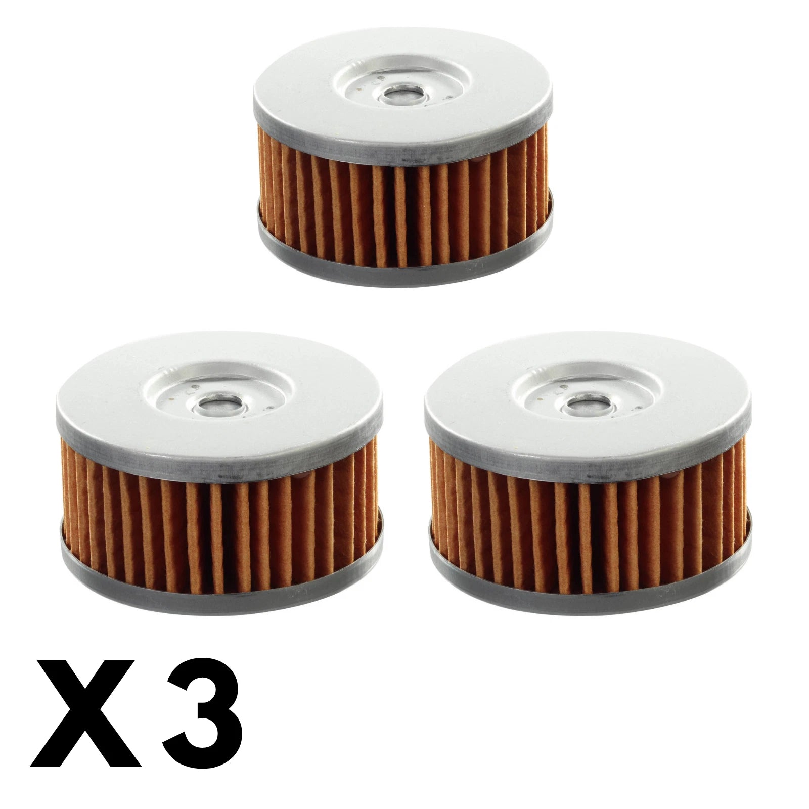 3 Pack Oil Filter for Suzuki TU250X (1998–2007)