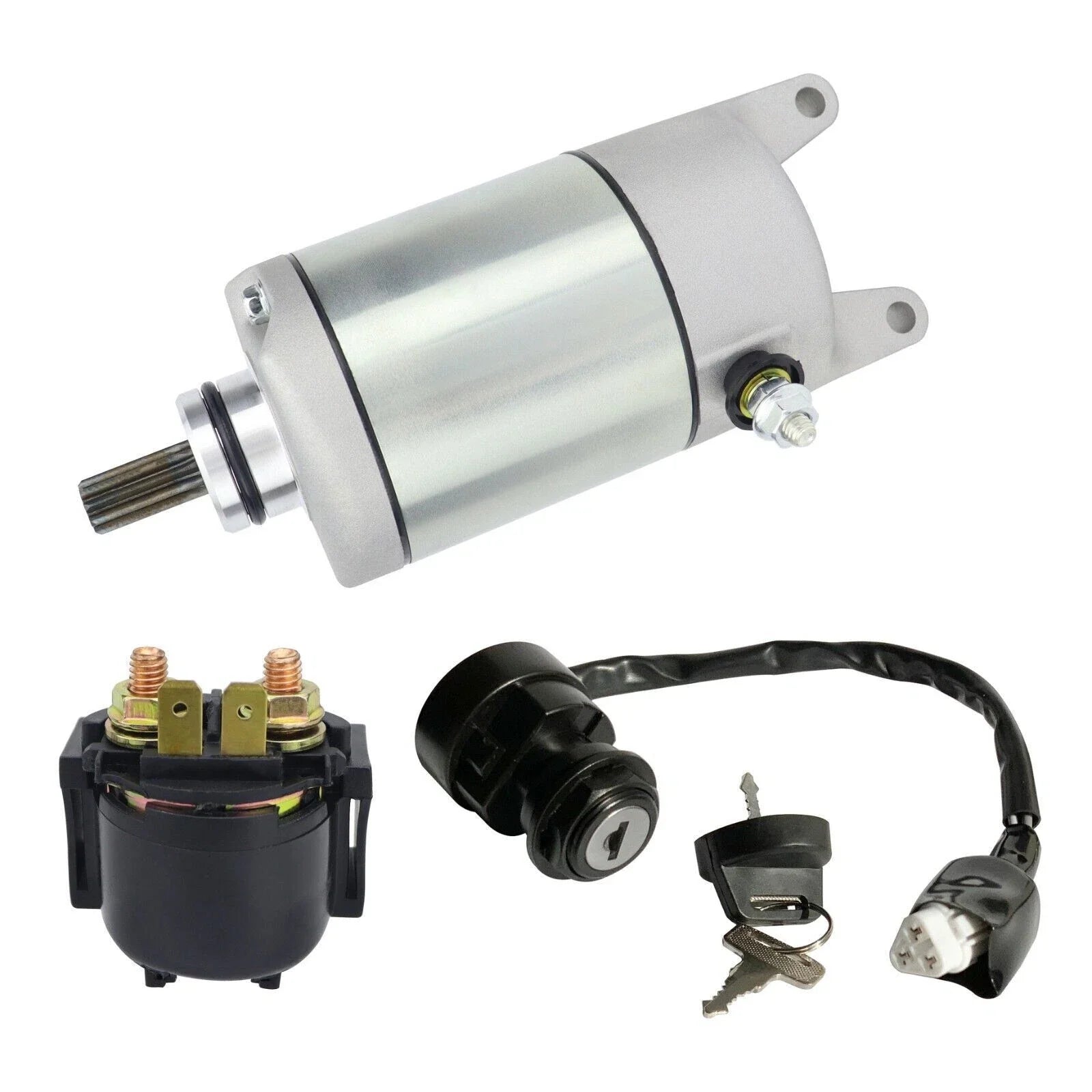 Starter with Relay & Key Switch for Kawasaki KVF750 2005-2007