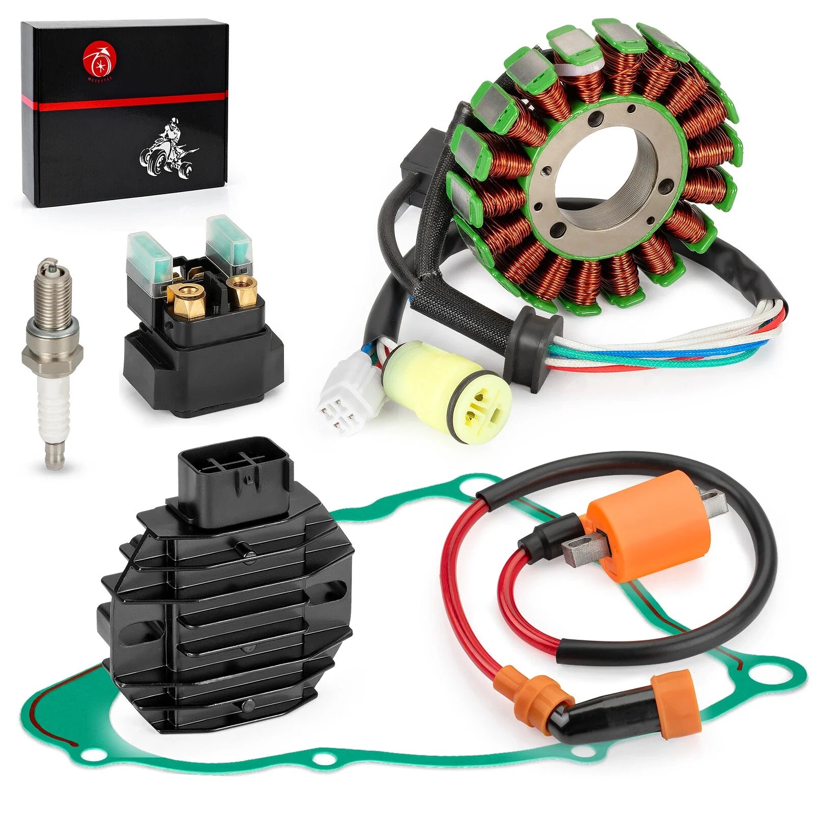 Stator Rectifier Ignition Coil Kit for Yamaha Bear Tracker 250 YFM250X (2001-2004)