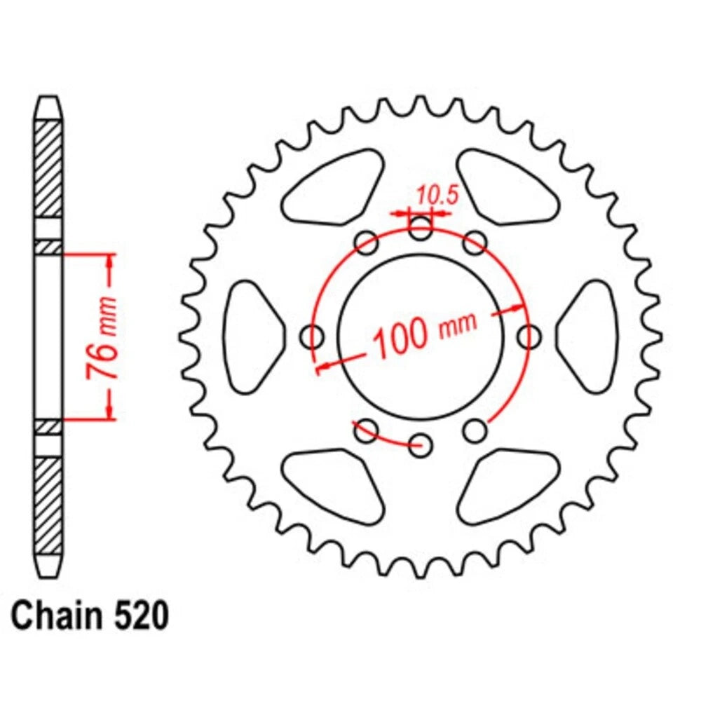 SuperSprox Chain Sprocket for Suzuki LT500 (1987)