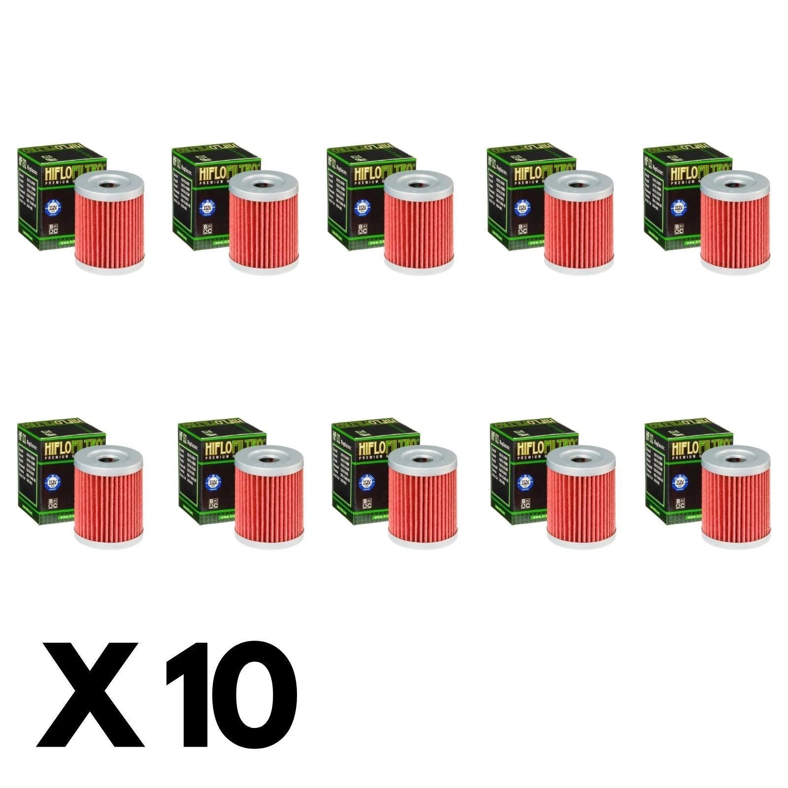 10 Pack Hiflo Oil Filter for Suzuki DR200 (1991)