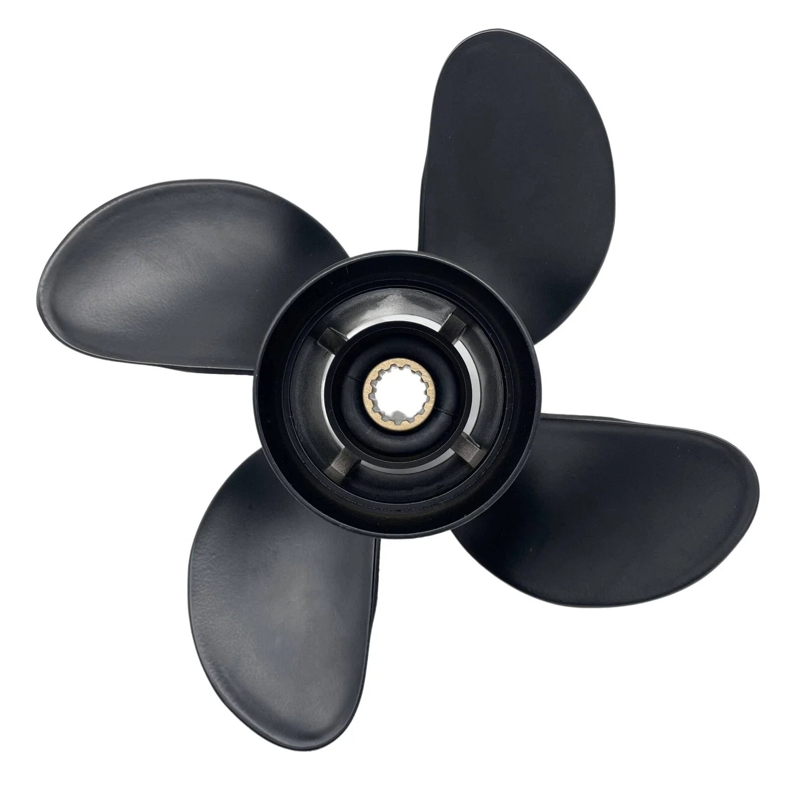 Propeller 10 3/8x13 for HONDA Outboard 4-Blade Aluminum 13 Tooth