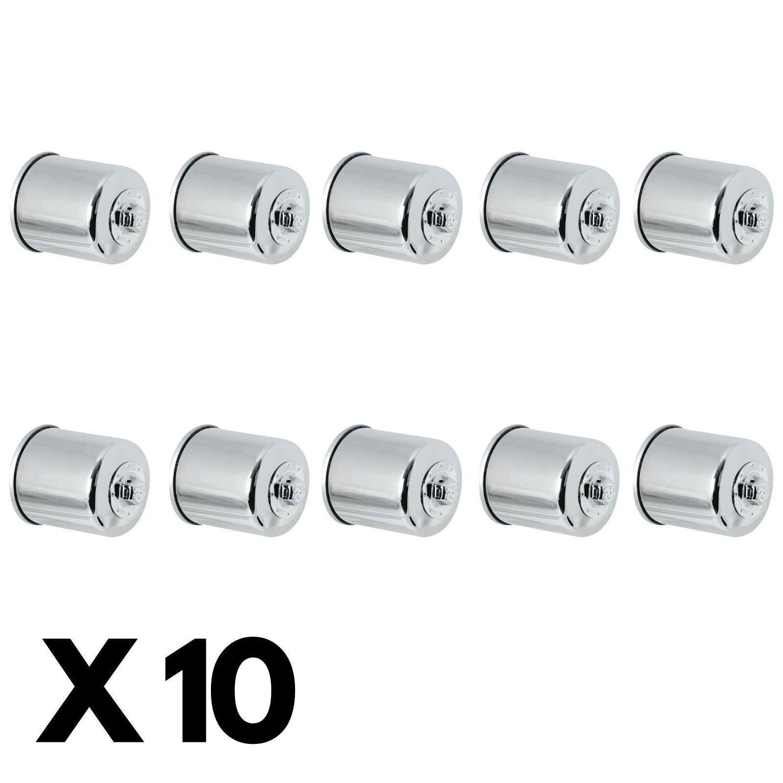 10 Pack Chrome K&N Oil Filter for Honda XRV650 Africa Twin 1988-1990