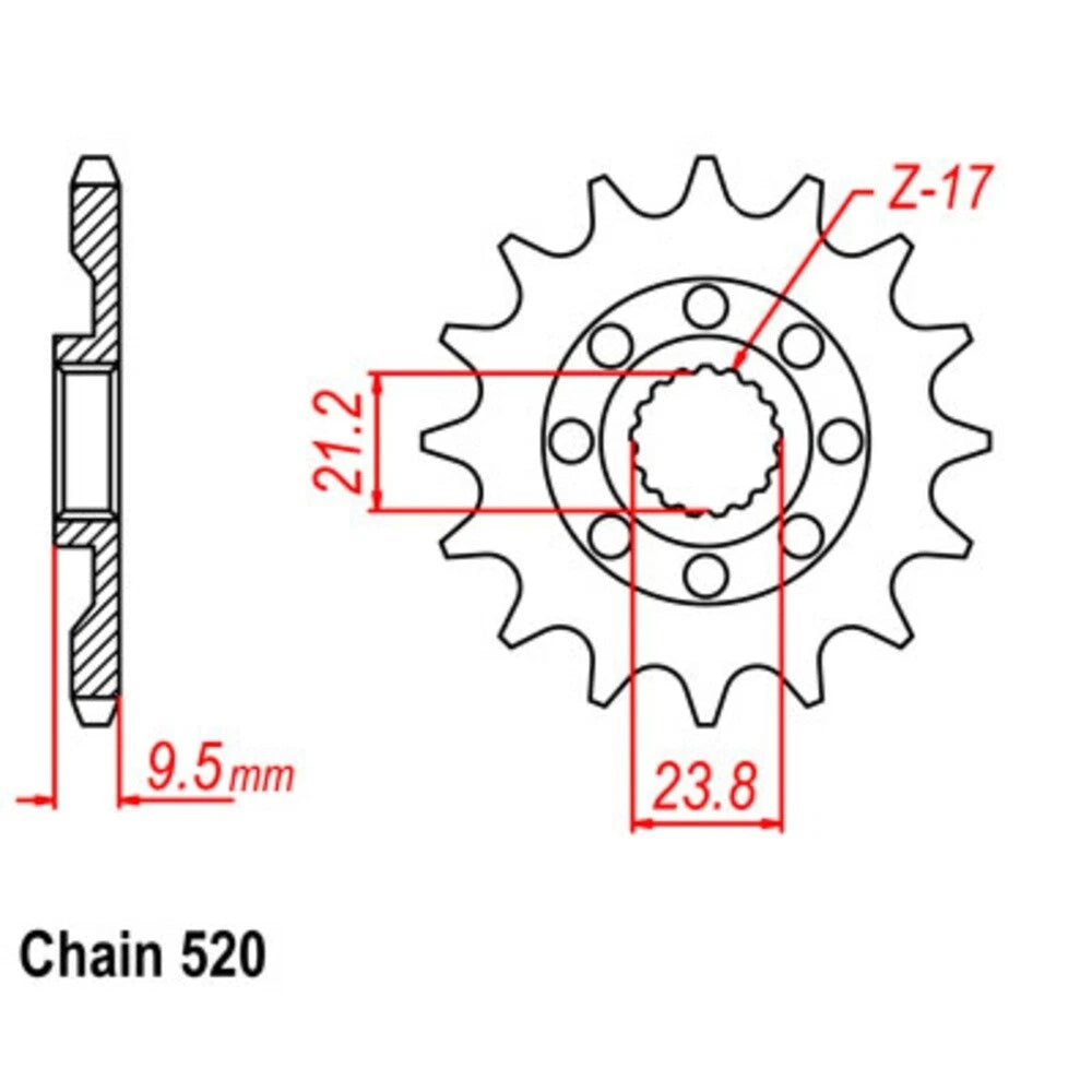 SuperSprox Chain Sprocket for Suzuki RMX450Z (2010)