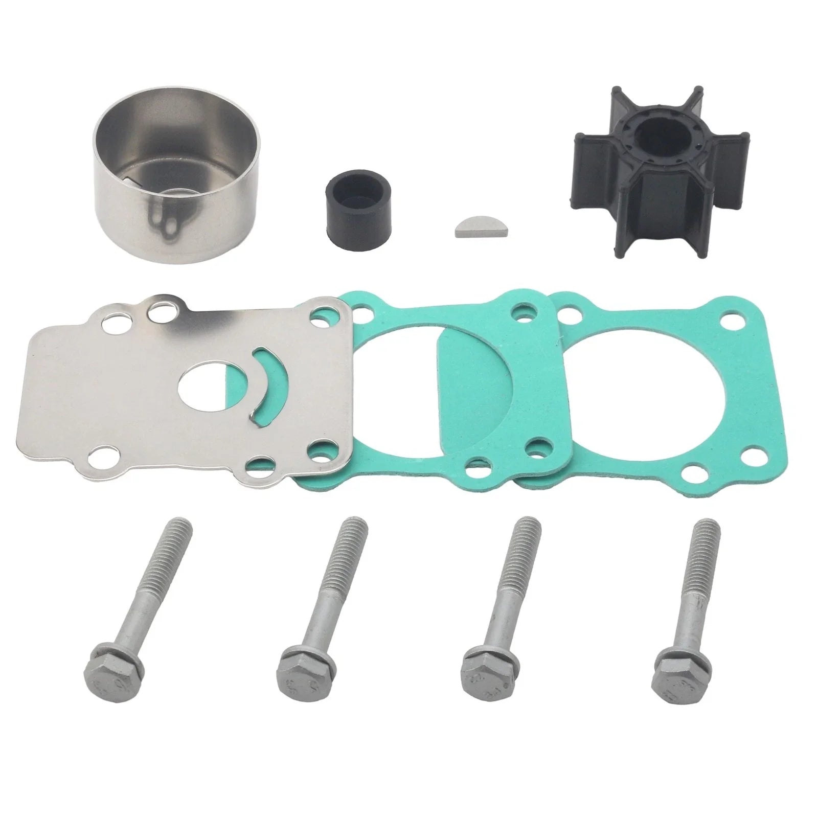 Water Pump Impeller Kit for Yamaha 9.9/15HP 2-Stroke Outboard Motors