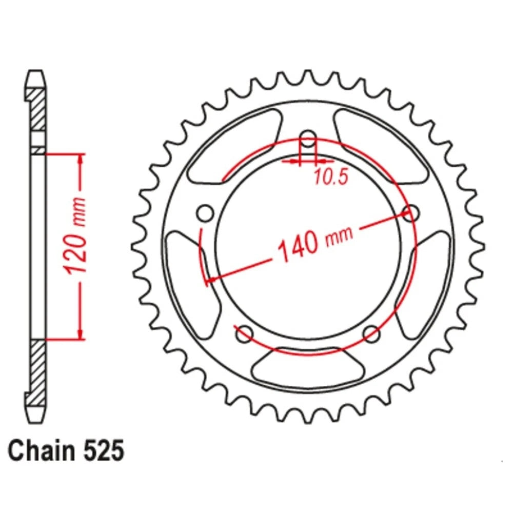 SuperSprox Chain Sprocket for Suzuki DL1000 V-STROM (2003–2018)