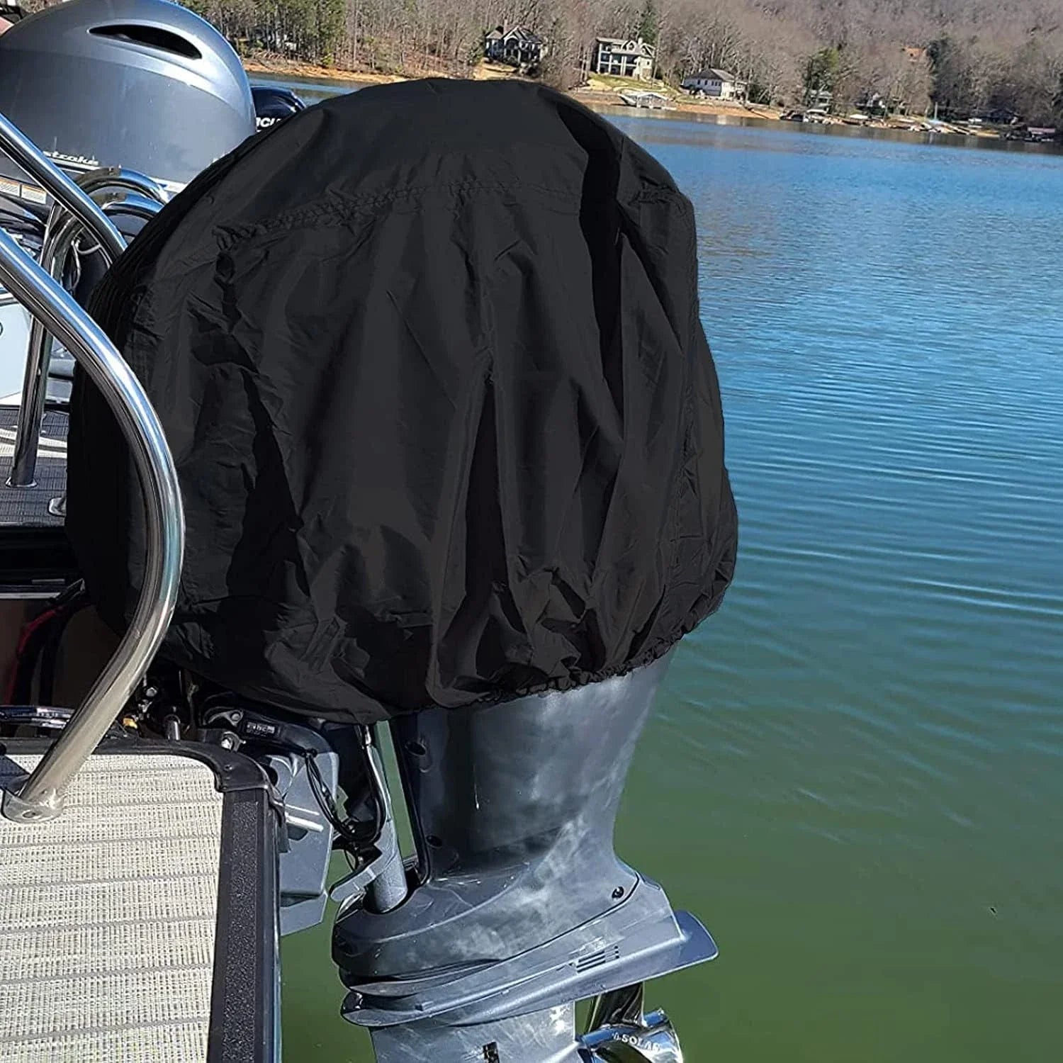 Heavy-Duty Outboard Motor Cover Waterproof for 15-30HP Engines