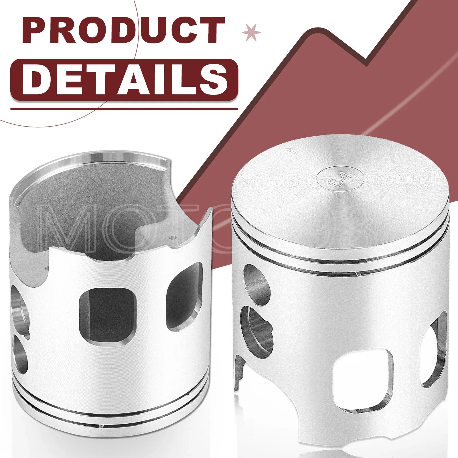 Banshee 64mm Forged Pro Lite Pistons/Rings/Bearings/Gaskets for Yamaha Banshee