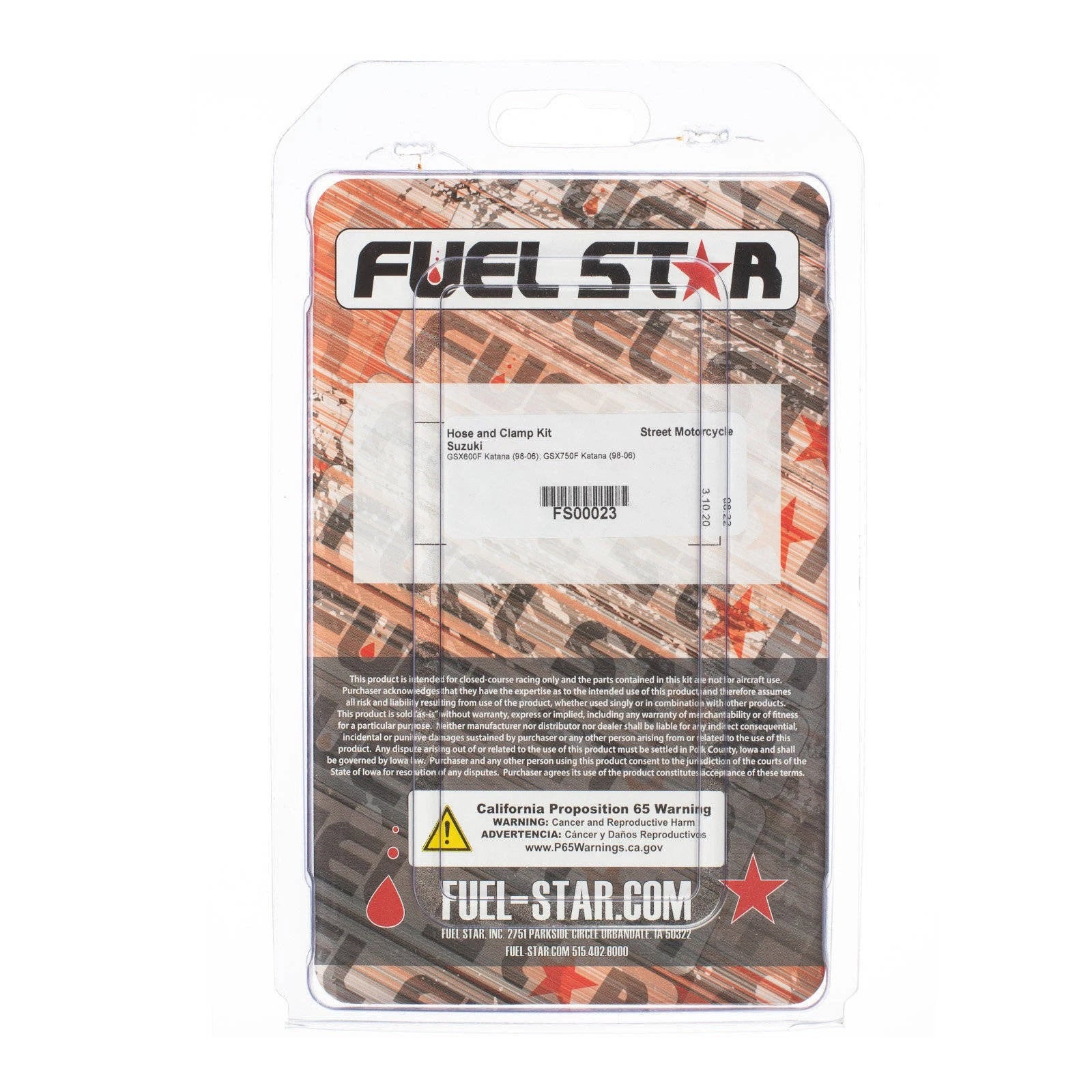 Fuel Hose/Clamp for Suzuki GSX600F Katana (1998–2006)