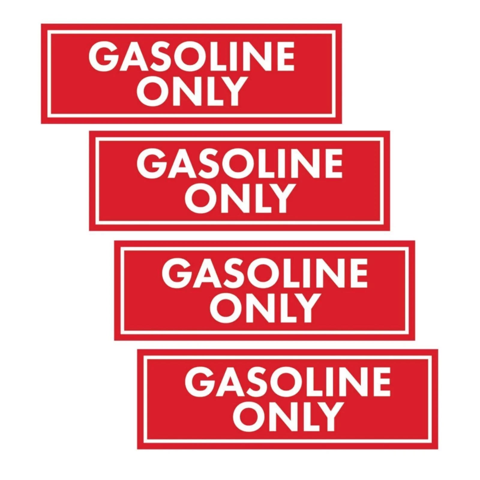 Gasoline Only Fuel Caution Warning Decal for All Boats and Jet Skis