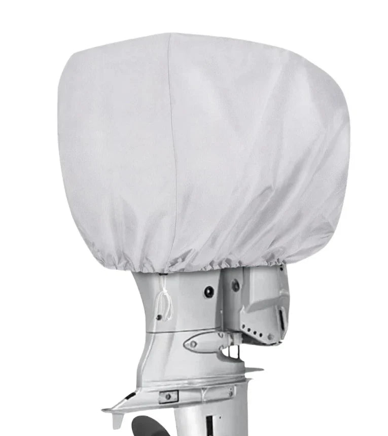 Heavy-Duty Outboard Motor Cover Waterproof for 60-100HP, Silver