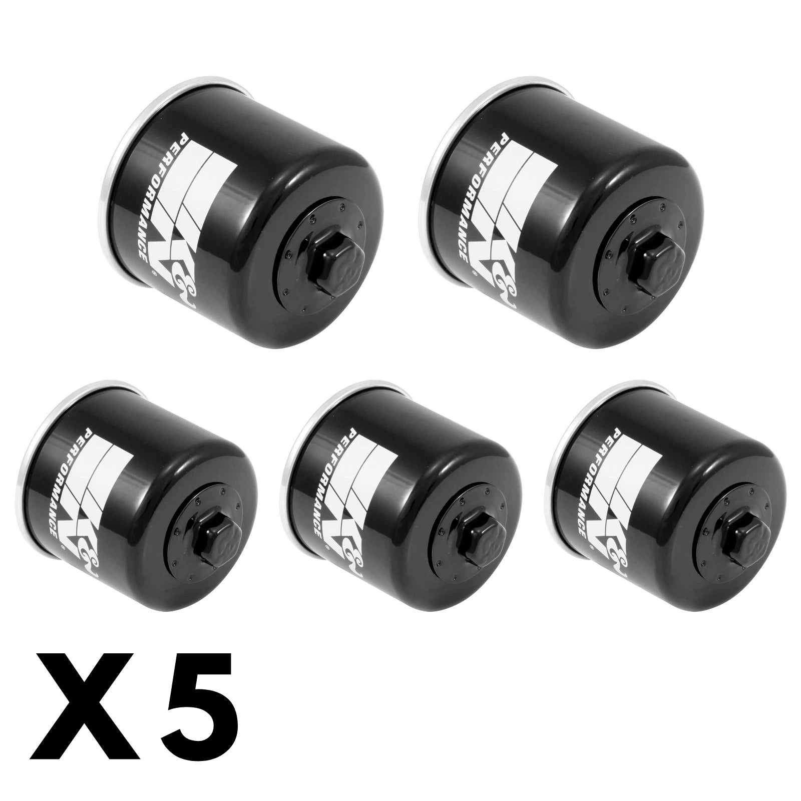 5 Pack K&N Oil Filter for Suzuki SFV650 Gladius (2013)