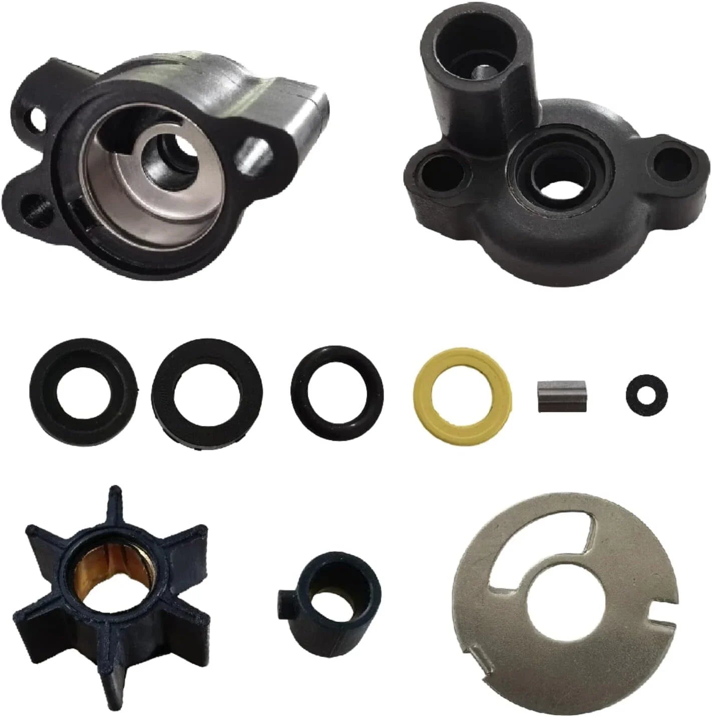 Mercury Outboard Water Pump Impeller Kit for 4/4.5/7.5/9.8HP (1970-2023)