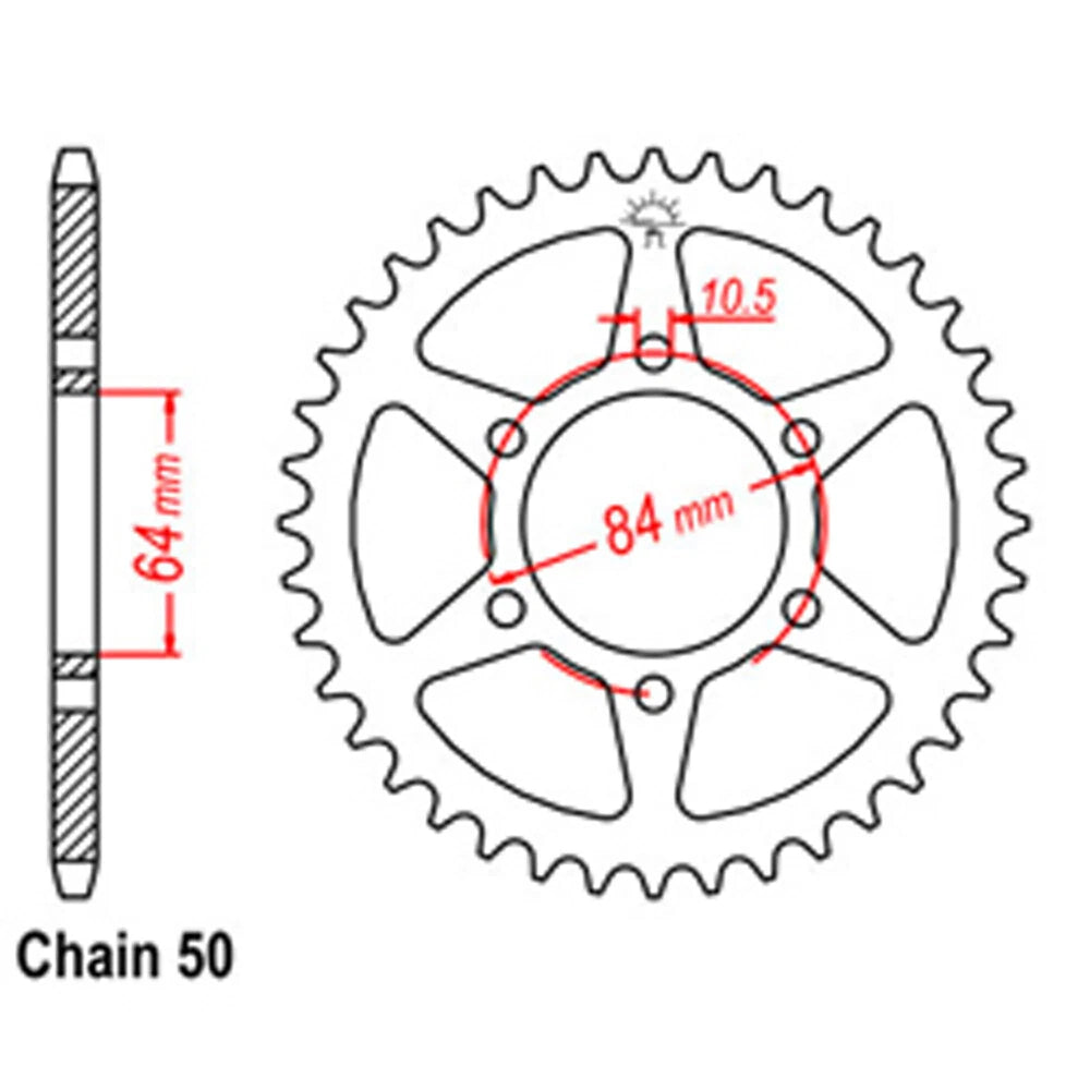 Rear Sprocket for Suzuki GS550E (1980)