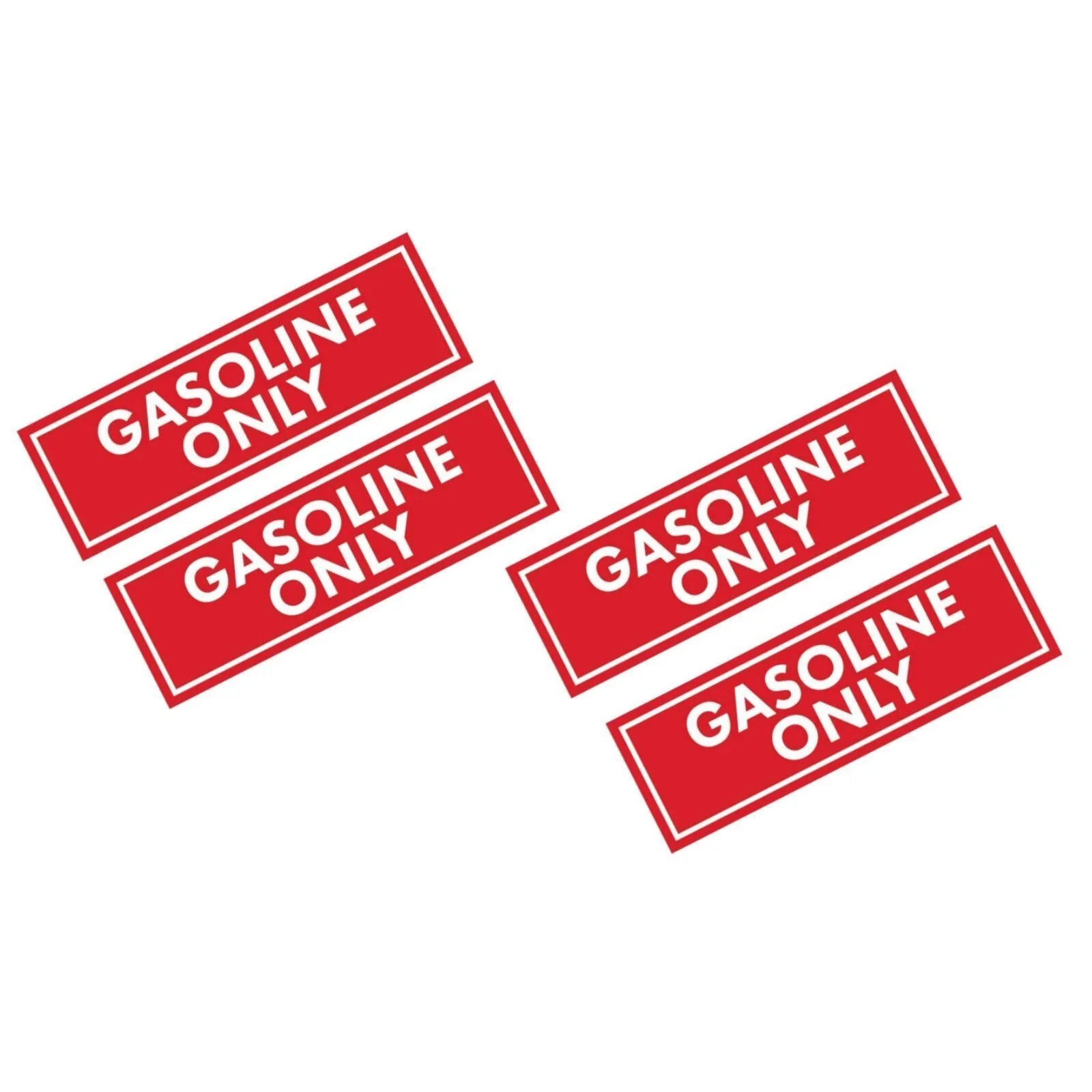 Gasoline Only Fuel Caution Warning Decal for All Boats and Jet Skis
