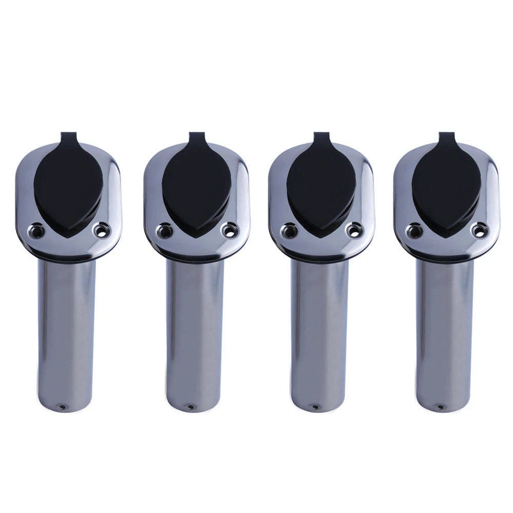 4 Pcs Stainless Steel Fishing Rod Holder Flush Mount for Boats