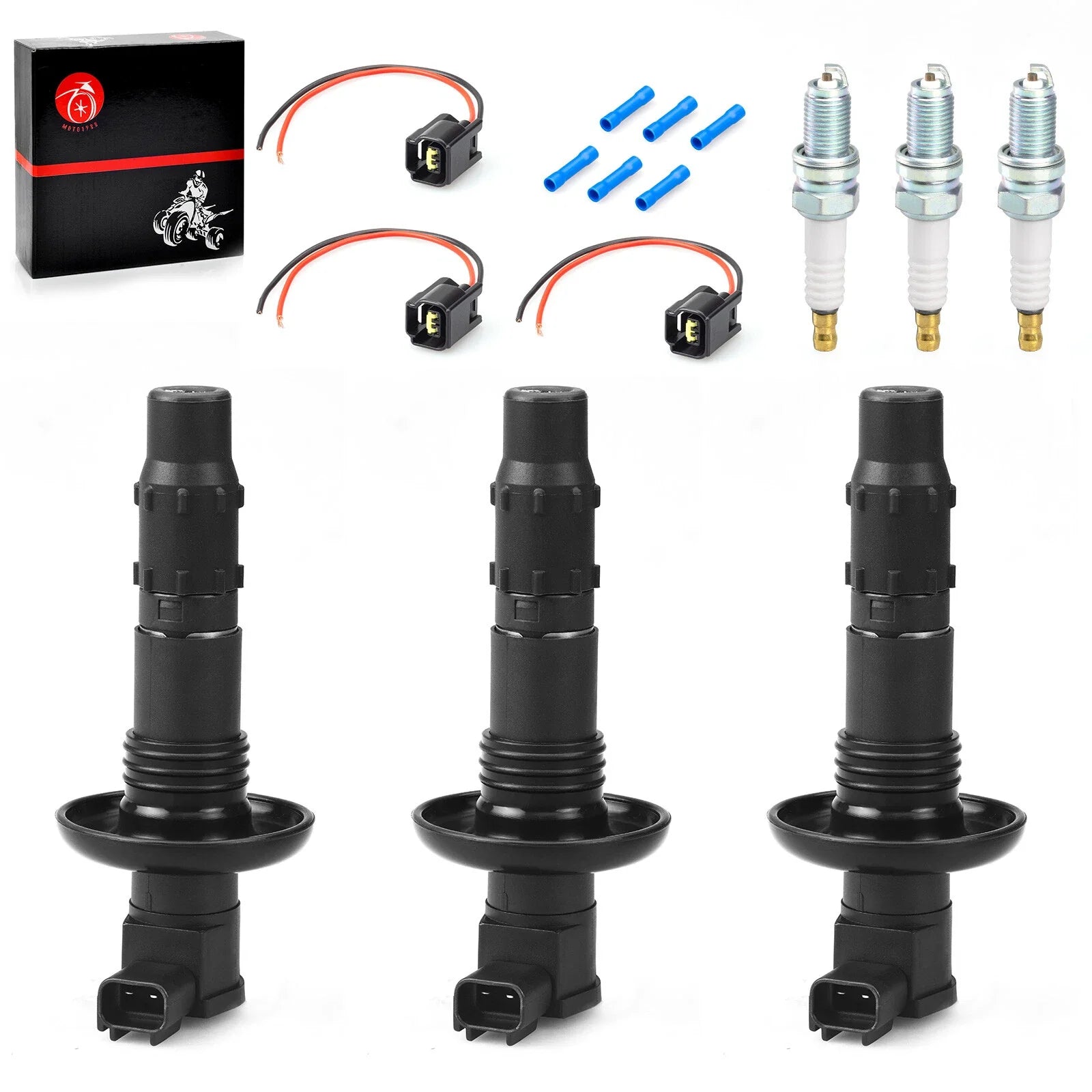 Ignition Coil & Spark Plugs for Sea-Doo RXT/RXP/GTX/GTR 155/215/255/260