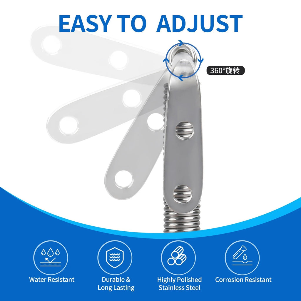 Marine Stainless Steel Boat Hatch Support Spring Adjuster 8-1/4" (2010–2023)