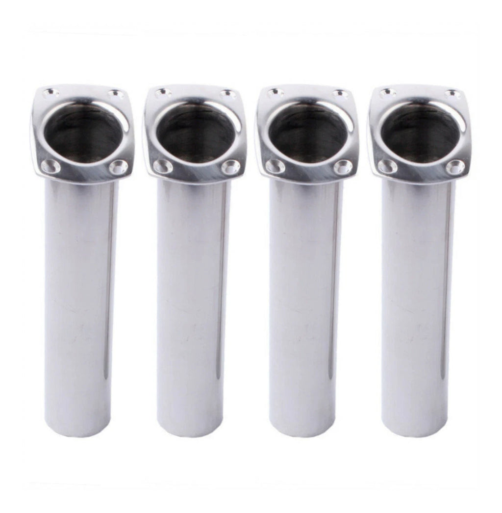 Set of 4 Marine Boat Stainless Steel Fishing Rod Holders for Various Models