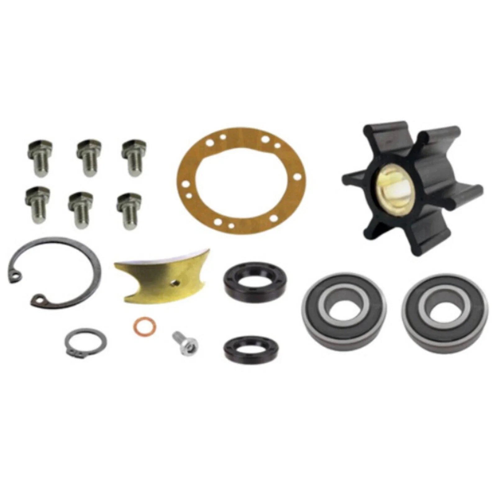 Sea Water Pump Minor Rebuild Kit for Yanmar 3GM/3GMF/3GM30F (2.75" OD)