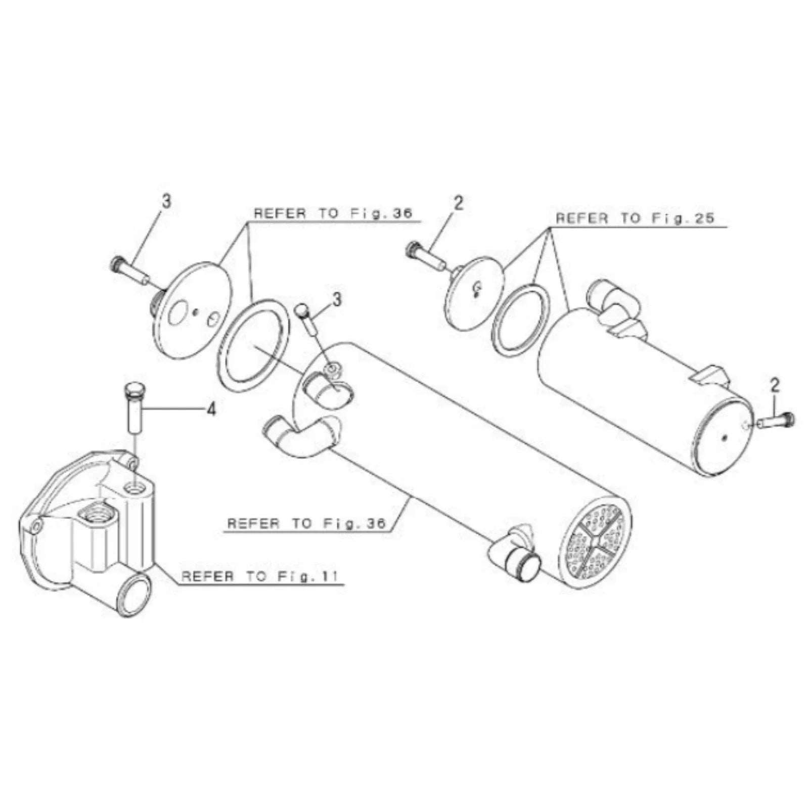 Yanmar Pencil Anode Kit for 4LHA/6LP/6LY Marine Engine