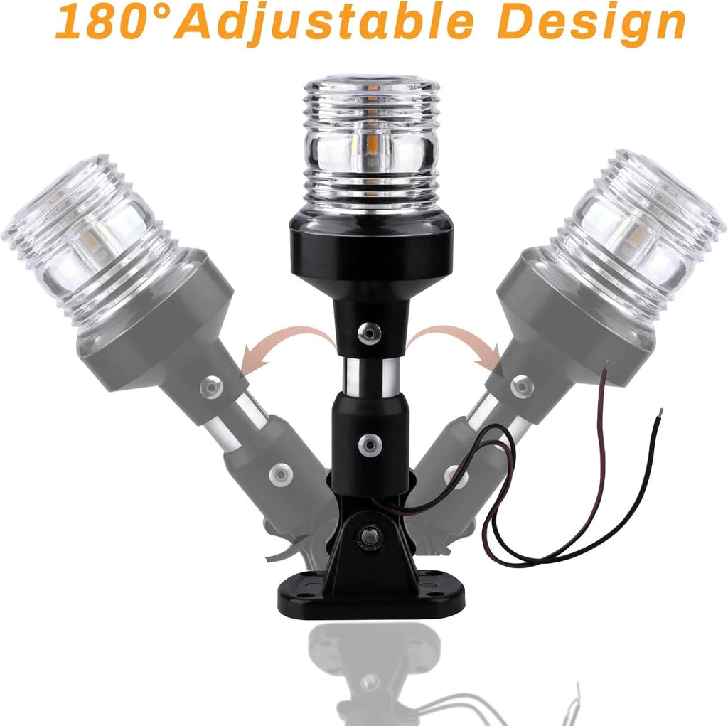 6 in White LED Stern Light for Boat Bimini Top