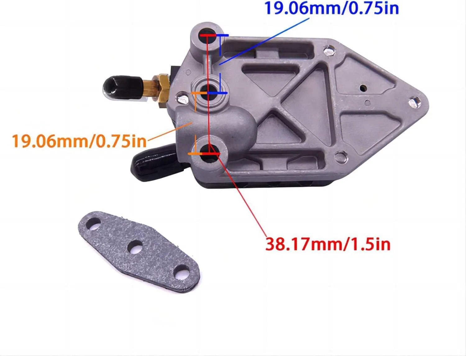 Fuel Pump w/ Gasket for Johnson/Evinrude OMC/BRP 9.9-15HP