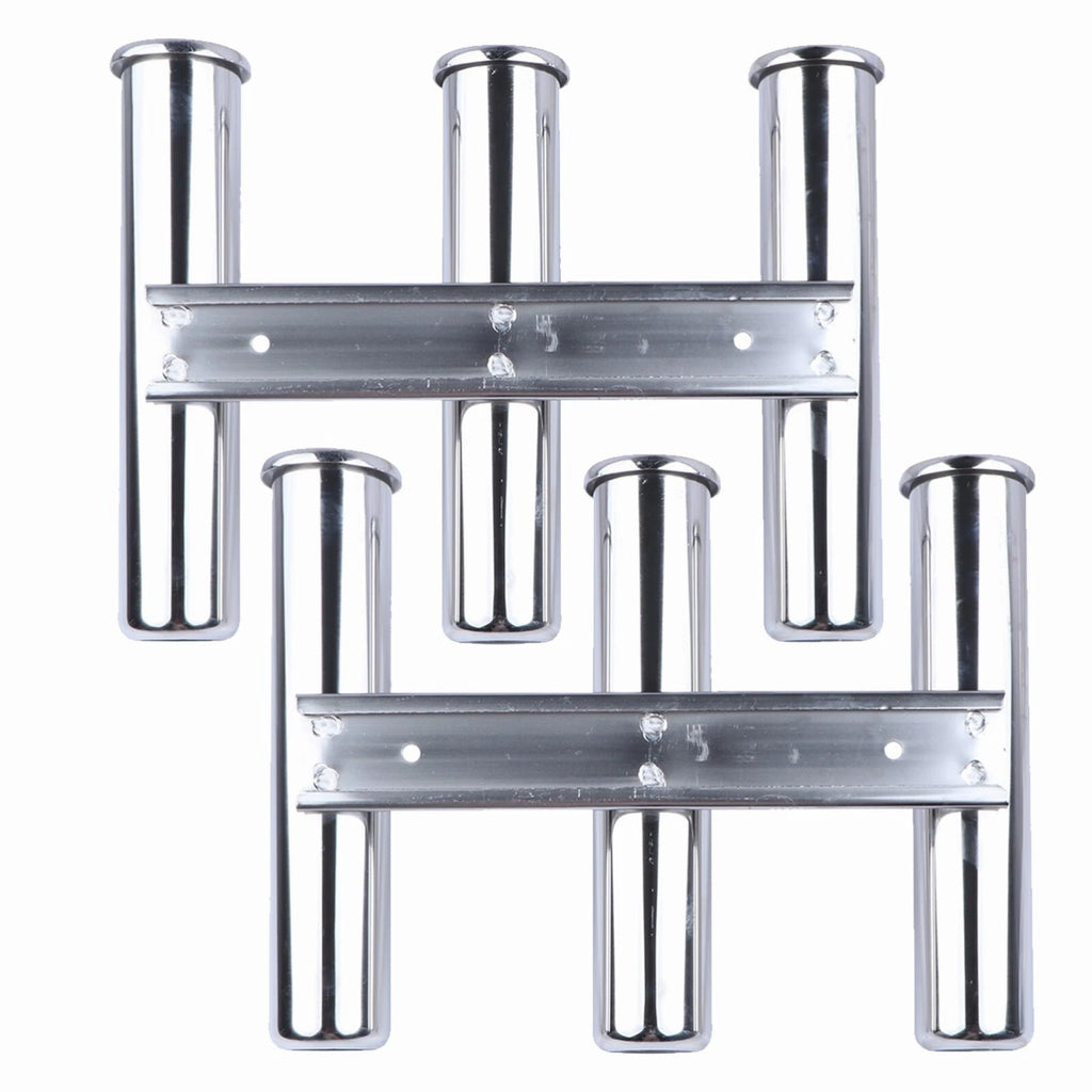 3 Tube Fishing Rod Holder Stainless Steel for Marine Boat Truck RV