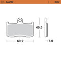 MotoMaster Front Brake Pads for Suzuki GSX-S750 (2017–2023)