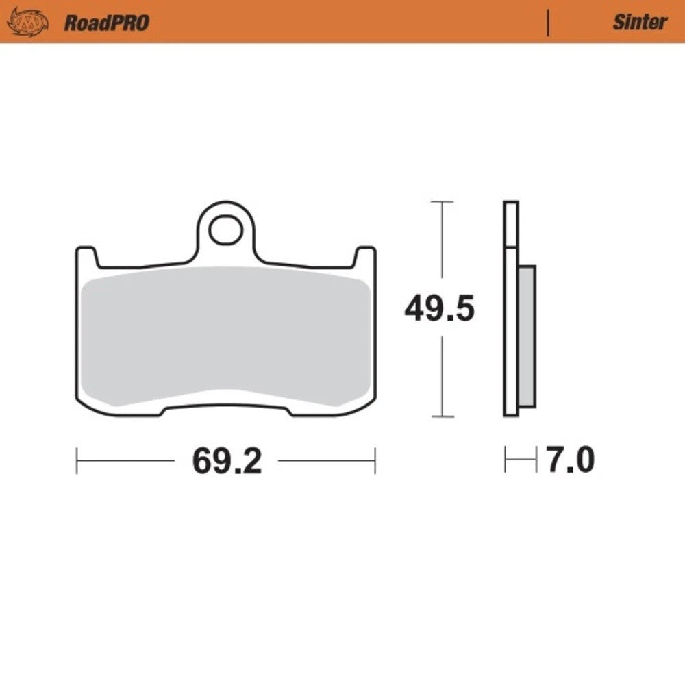 MotoMaster Front Brake Pads for Suzuki GSX-S750 (2017–2023)