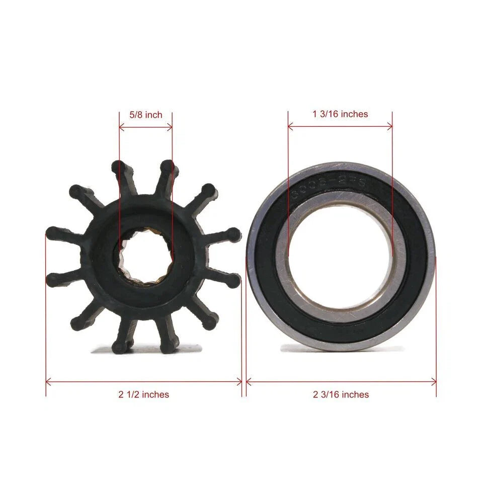Water Pump Impeller Kit for Volvo Penta 3.0/4.3/5.0/5.7/8.1L (1999-2005)