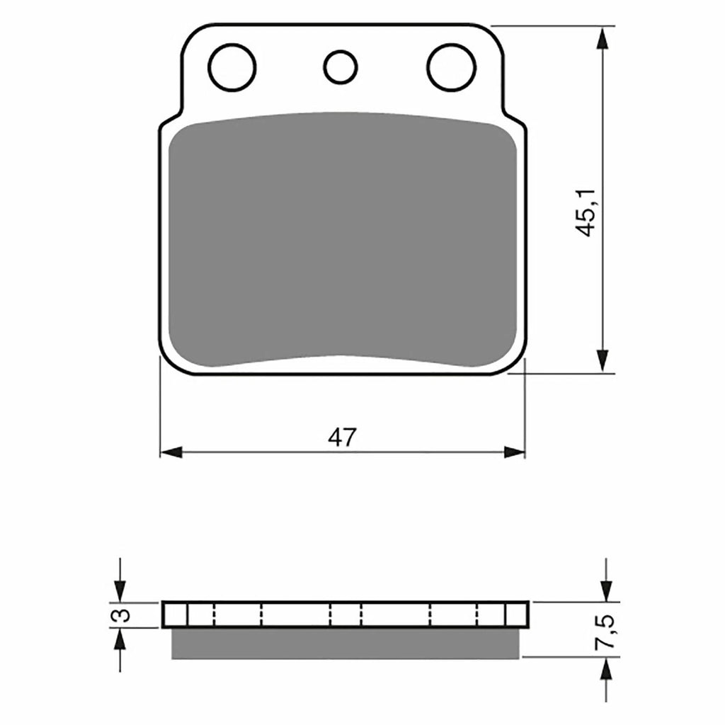 Goldfren Rear Brake Pads for Suzuki LTR450 QUADRACER (2006–2011)