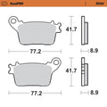 MotoMaster Rear Brake Pads for Honda CBR1000RR SP BREMBO 2014-2015 RoadPRO Sint