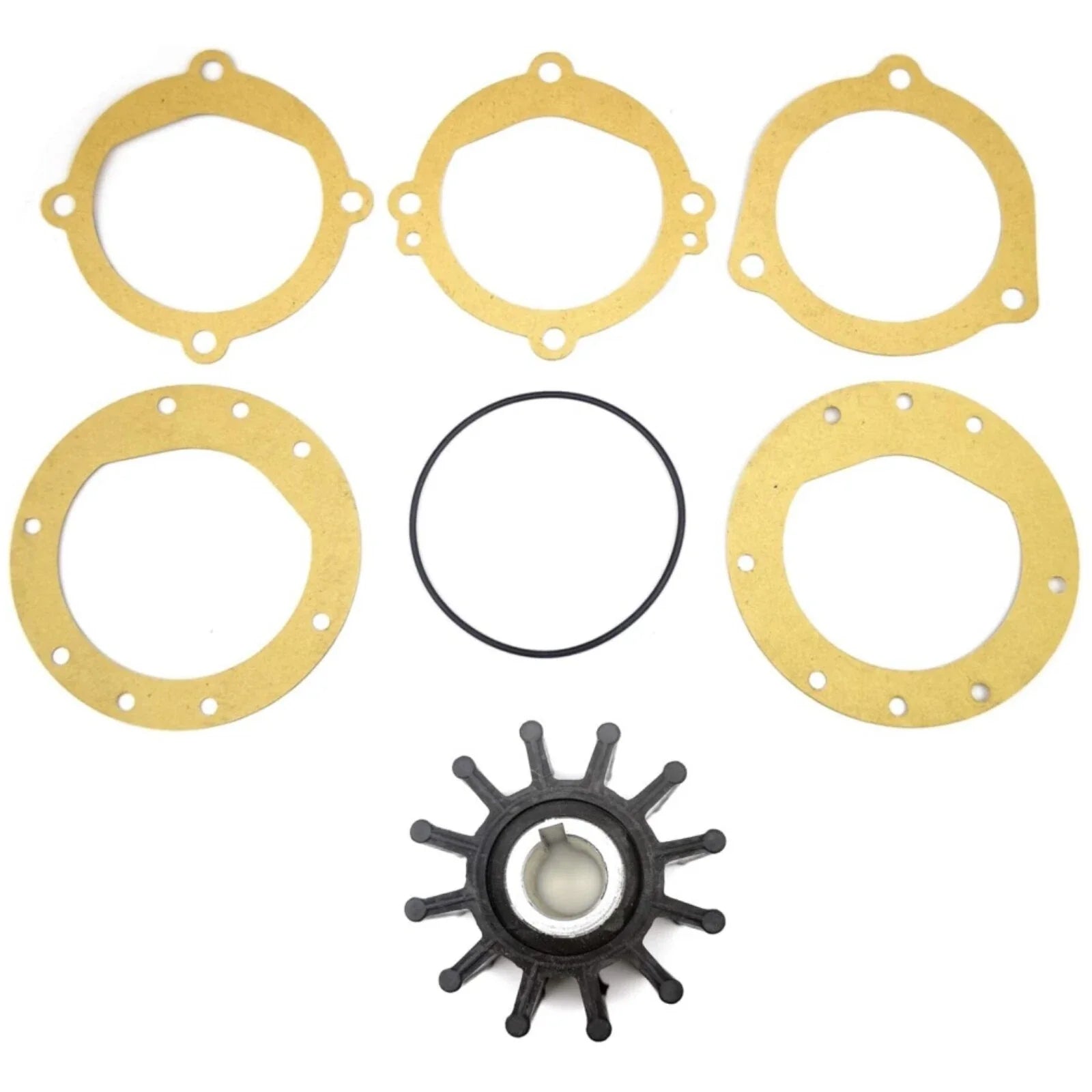 Inboard Water Pump Impeller Kit 12 Blade for Volvo/Sherwood (18838-0001)