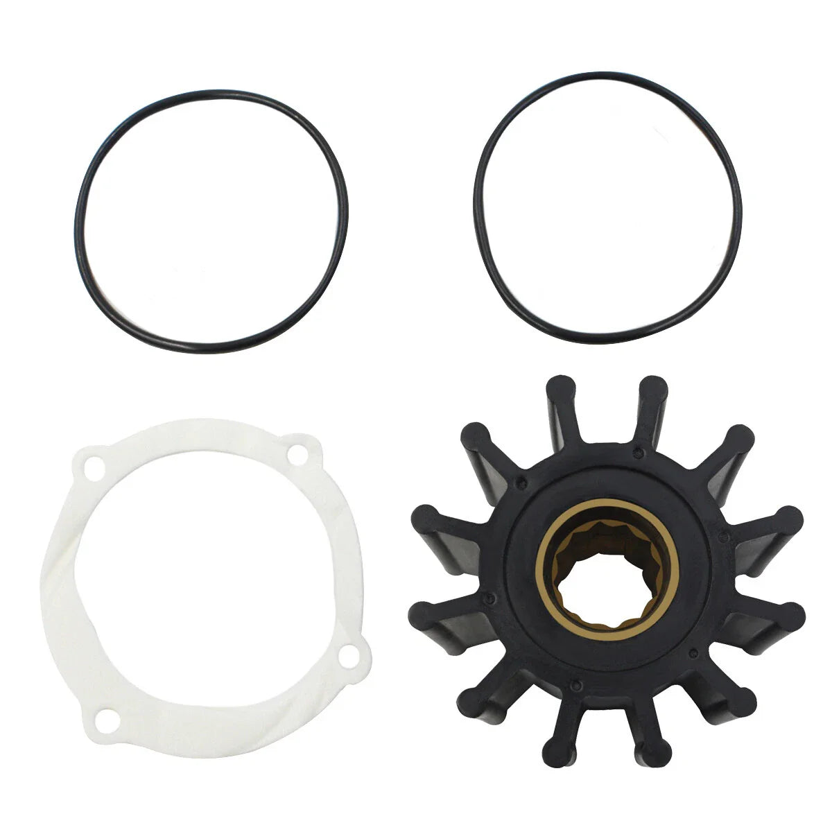 Impeller Kit for Volvo Penta Sea Water Pump 21213664, 3584350, 3588914