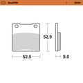MotoMaster Rear Brake Pads for Suzuki GS500F (2006–2014)
