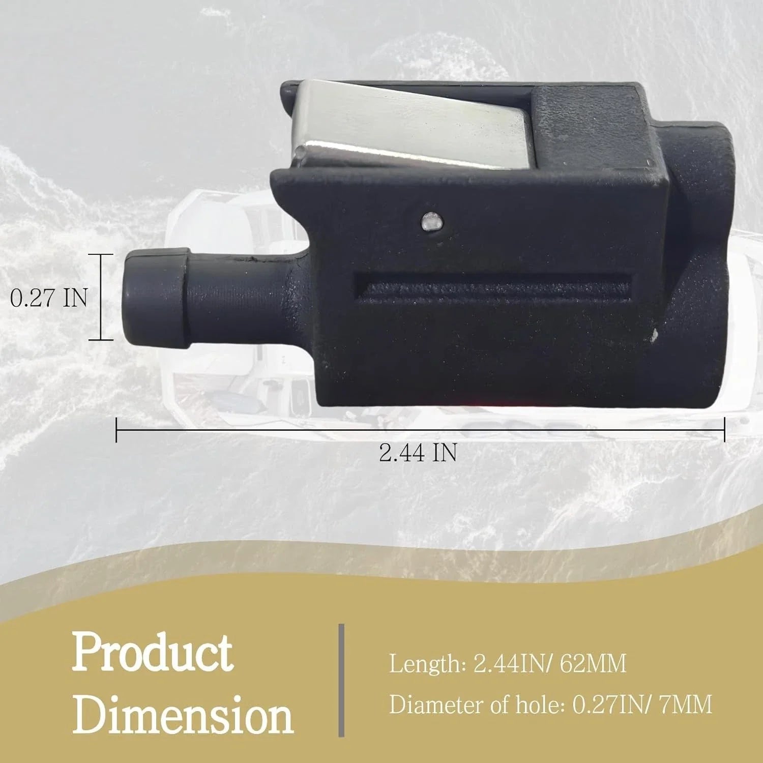 Fuel Line Connector 5/16" for Mercury Tank Side