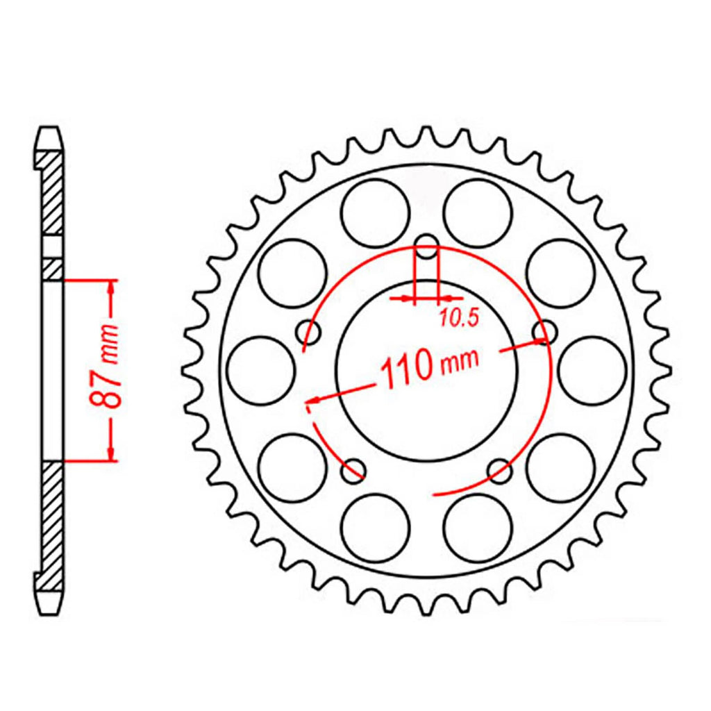 Chain Sprocket for Suzuki SV650S (2008–2009)
