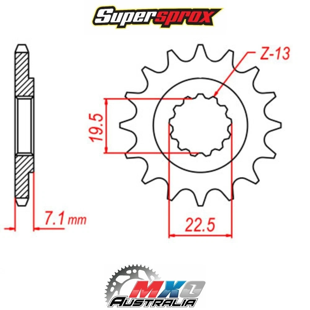 Front Sprocket 15T for Suzuki TU250X (1997–2020)