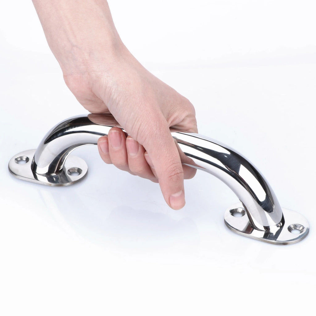 Stainless Steel 9'' Grab Handle Handrail for Door Boat Bath RV