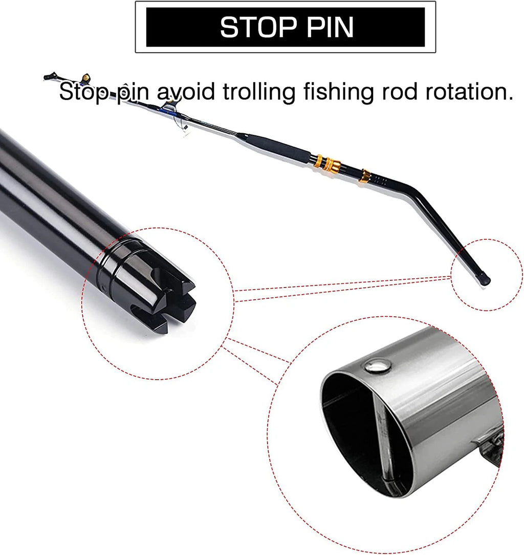 Stainless Steel Boat Strap Fishing Rod Holder Side Mount for Truck RV Yacht Kayak