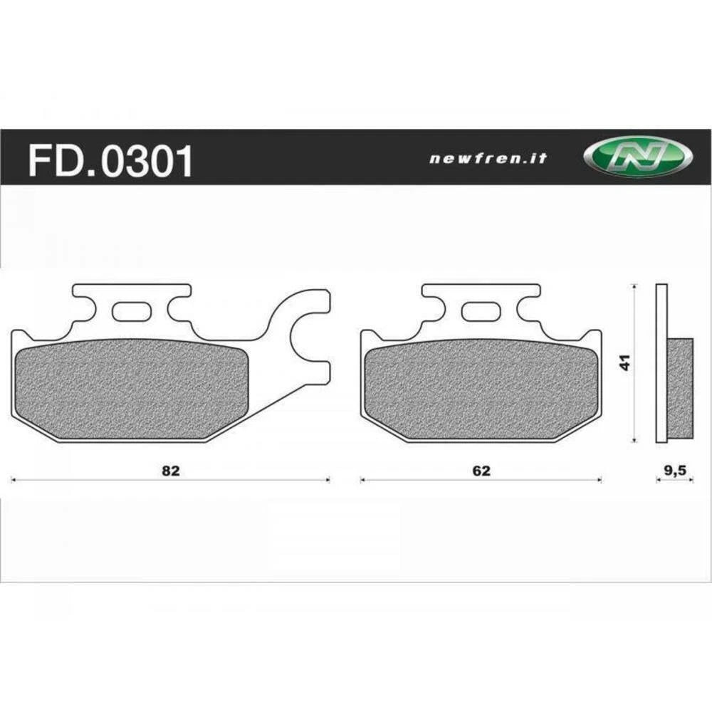 Newfren Rear Brake Pads for Suzuki UH200 BURGMAN (2007–2010)
