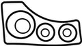 1 x Mounting Gasket Set for Mercruiser Bravo Outdrive