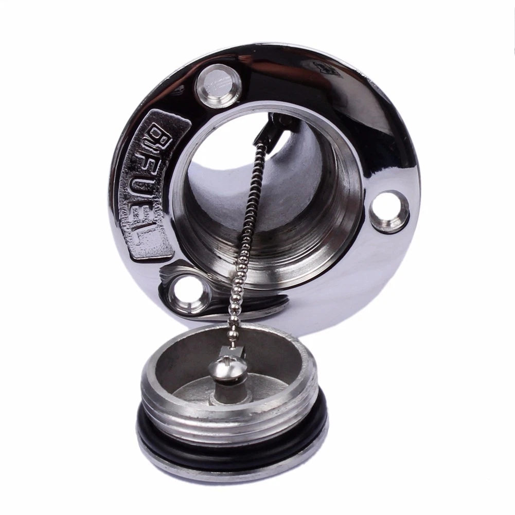 Stainless Steel Boat Deck Gas Fuel Filler Key Cap for Marine Applications