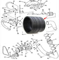 Volvo Penta Exhaust Hose for V6/V8  18-2779, 0913405