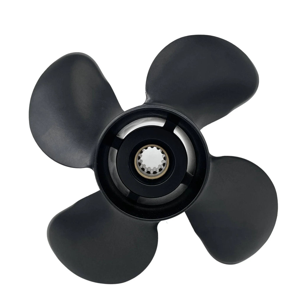 Propeller 10 3/8x13 for HONDA Outboard 4-Blade Aluminum 13 Tooth