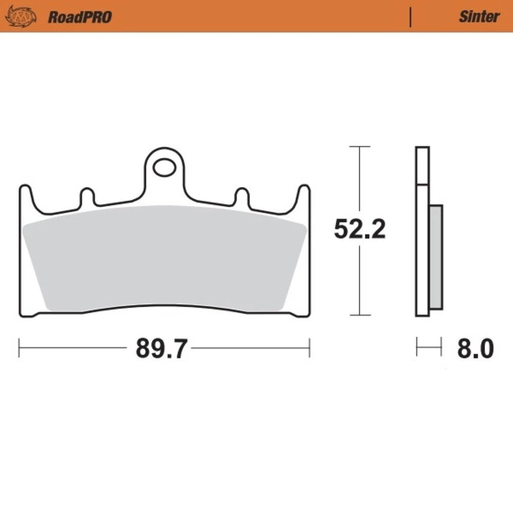 MotoMaster Front Brake Pads for Suzuki VZ1600 MARAUDER (2004)