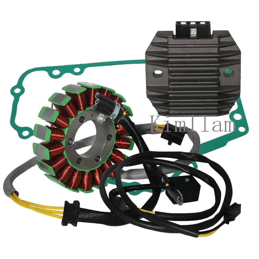 Magneto Stator, Voltage Regulator, Gasket for Kawasaki EX250 Ninja 250 (2008-2012)