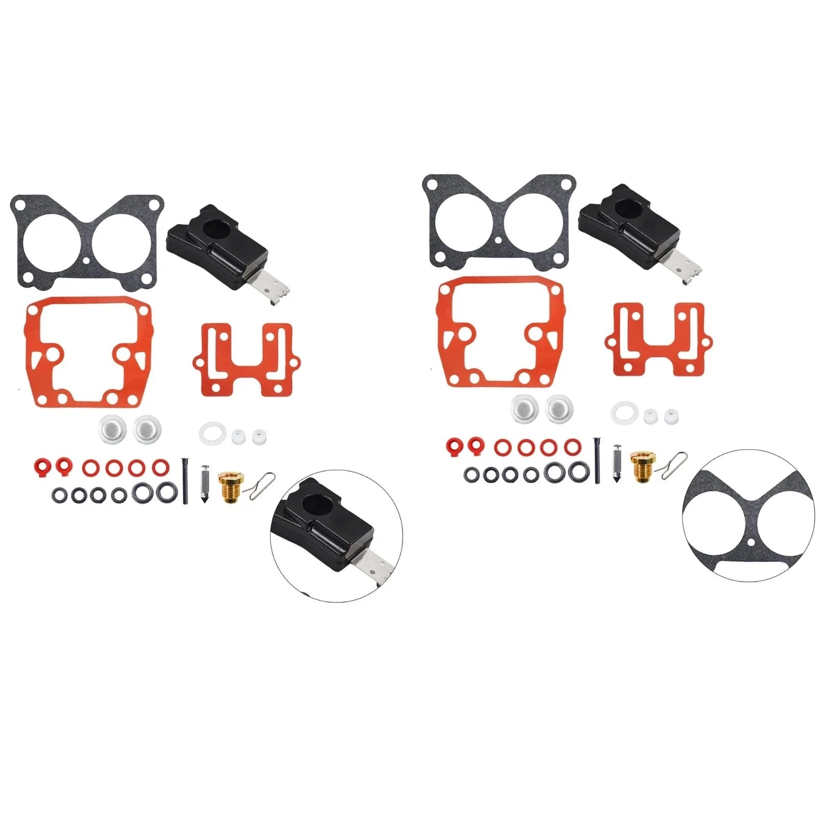 Carb Repair Kit for Johnson Evinrude BRP/OMC 439076 (2 Sets)