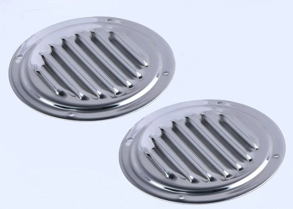 Stainless Steel 4" Round Louvered Vent for Marine Boat
